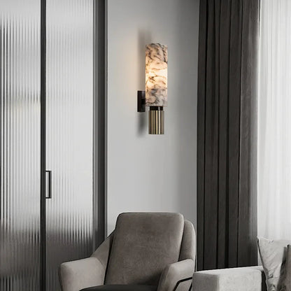 Luxury Marble Wall Lamp with Warm Soft Lighting
