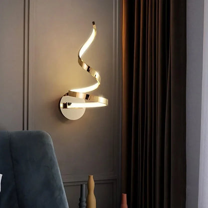 Modern Spiral LED Wall Lamp