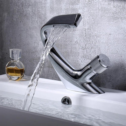 Luxury Brass Waterfall Basin Mixer Tap