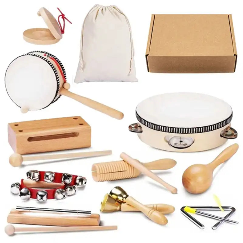 Kid's Wooden Musical Instrument Set - Halri