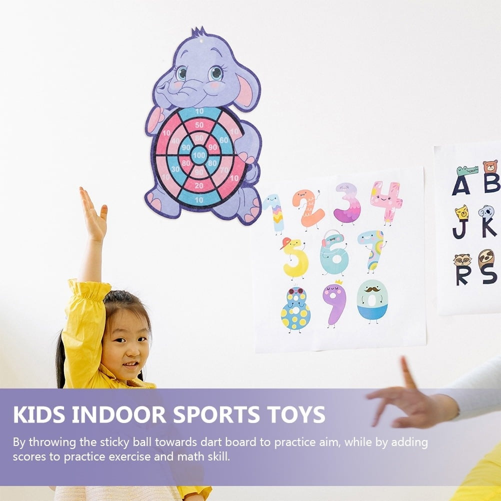 Montessori Throw Sport with Colorful Animal-Themed Dartboards, Improves Coordination, Safe for Ages 1+