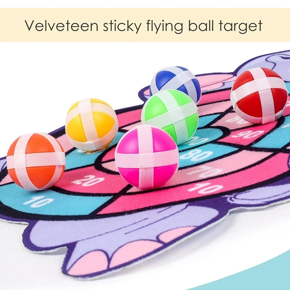 Montessori Throw Sport with Colorful Animal-Themed Dartboards, Improves Coordination, Safe for Ages 1+