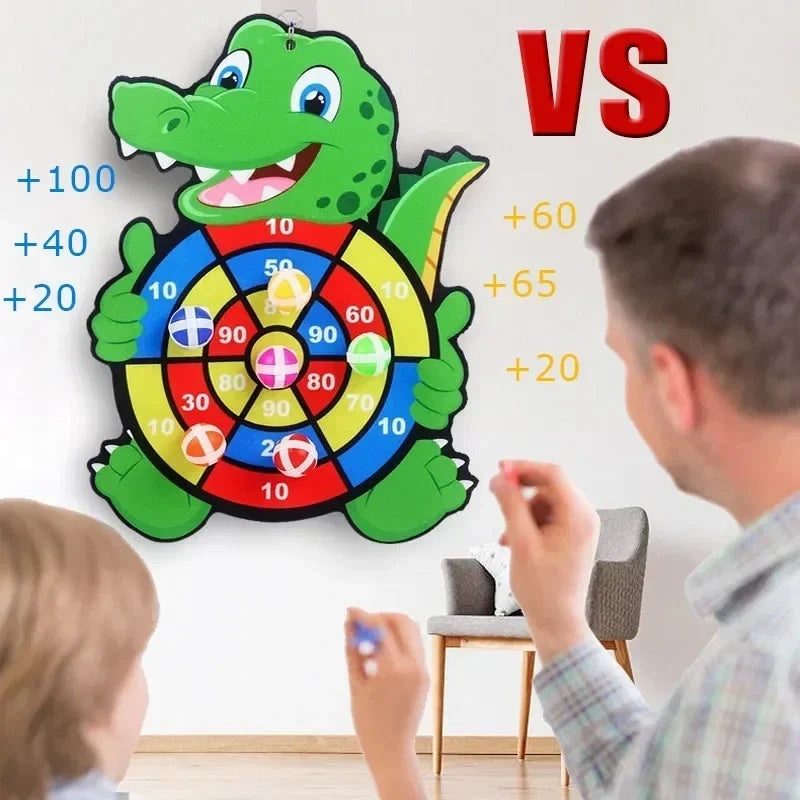 Montessori Throw Sport with Colorful Animal-Themed Dartboards, Improves Coordination, Safe for Ages 1+