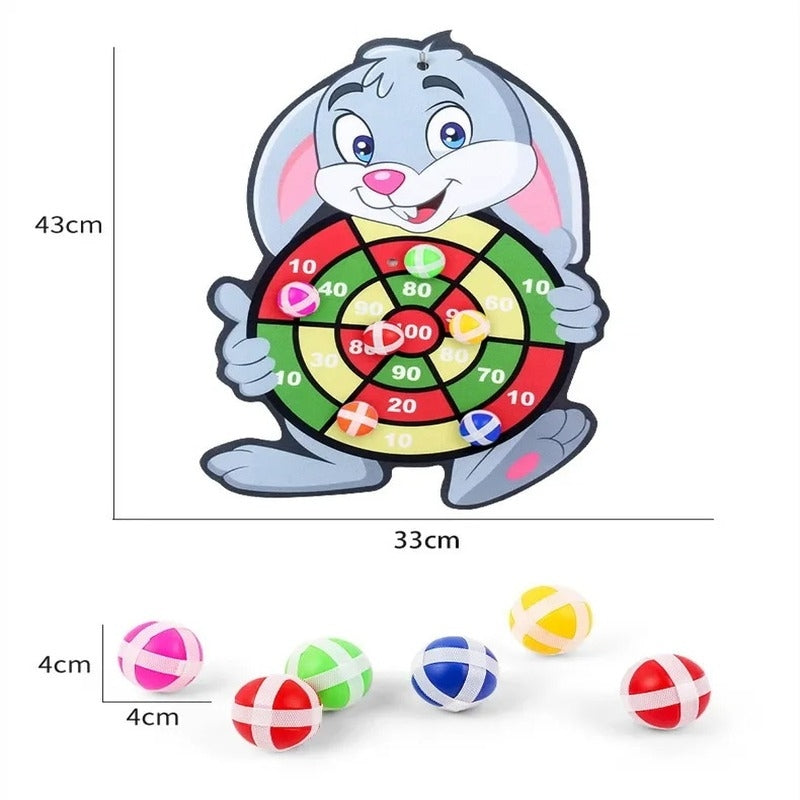 Montessori Throw Sport with Colorful Animal-Themed Dartboards, Improves Coordination, Safe for Ages 1+