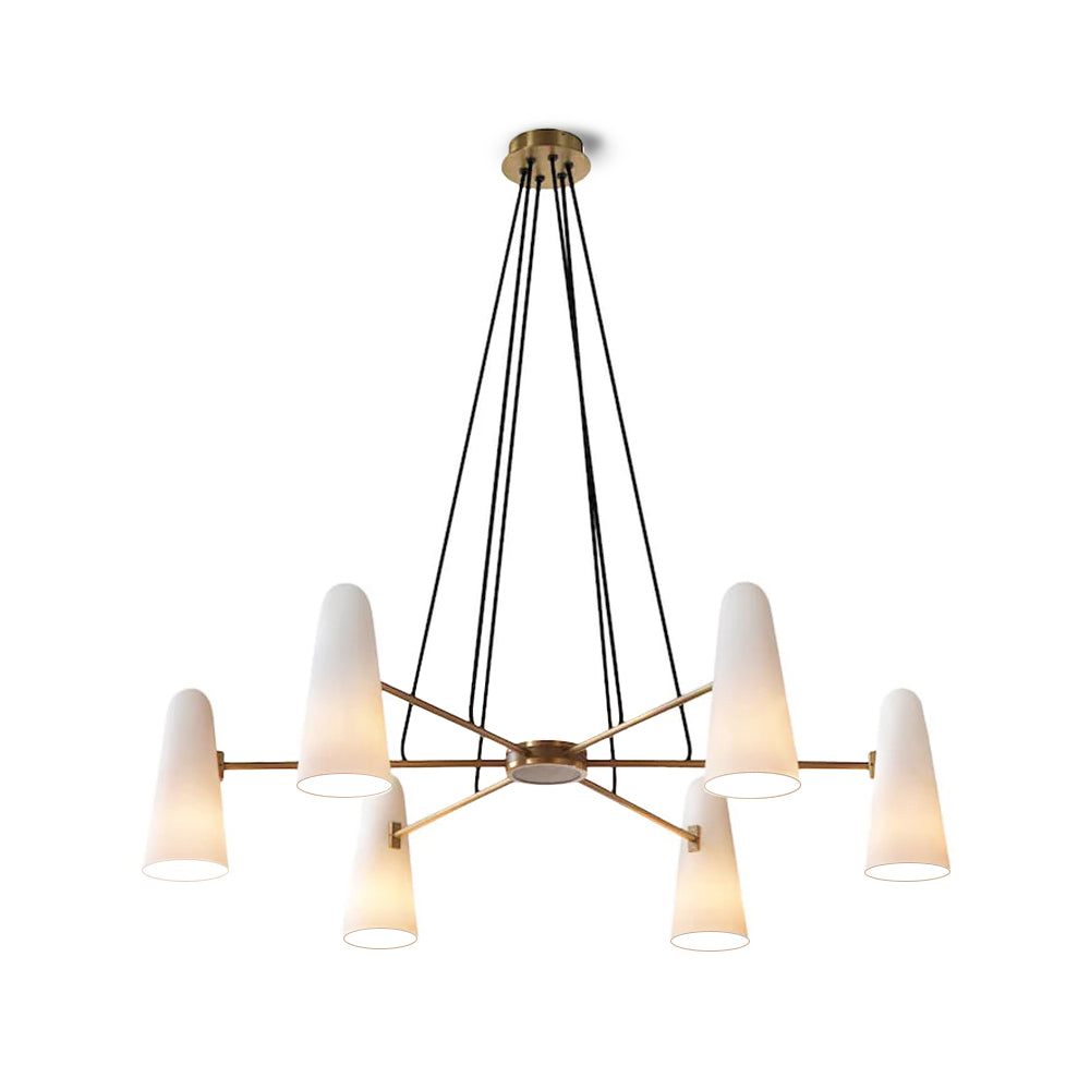 Elegant LED Pendant Light with Clear Glass Drops - Halri