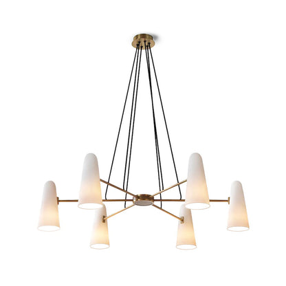 Elegant LED Pendant Light with Clear Glass Drops - Halri