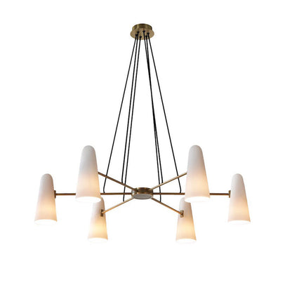 Elegant LED Pendant Light with Clear Glass Drops