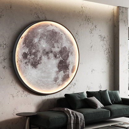 Soft Glow Moon Wall Lamp for Bedroom Ambient Lighting - Halri