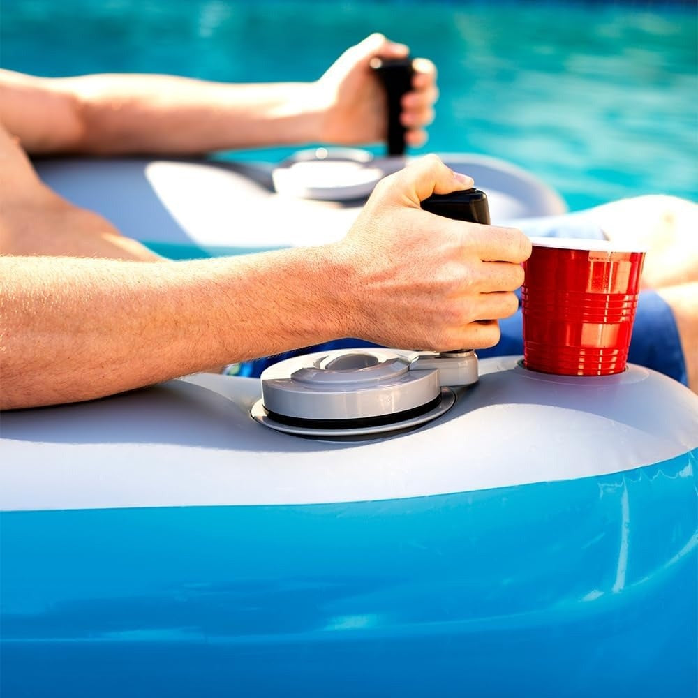 Motorized Splash Pool Runner Lounger – Inflatable Ride-On Water Float with Built-in Motor for Pool Fun & Outdoor Wet Adventures