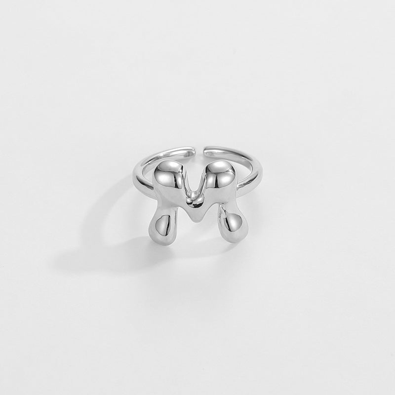 Personalized Fun Alphabet Initial Ring