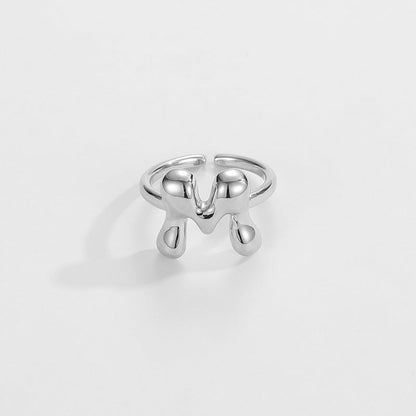 Personalized Fun Alphabet Initial Ring
