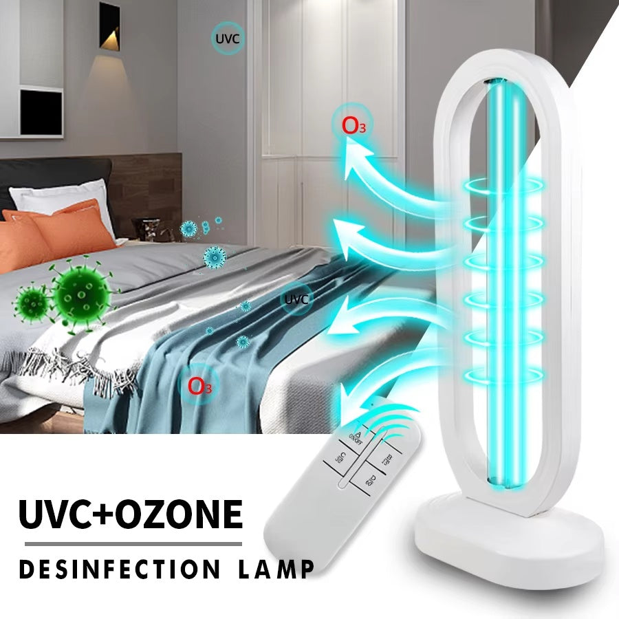 Multi-Surface UV Disinfectant Bulb with UV + Ozone Sterilization Technology and Remote Control Operation