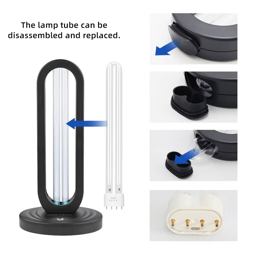 Multi-Surface UV Disinfectant Bulb with UV + Ozone Sterilization Technology and Remote Control Operation