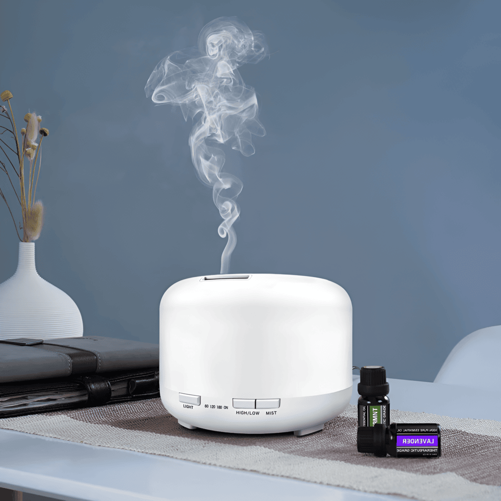 Compact 4-in-1 Aroma Diffuser with LED Light and Speaker - Halri
