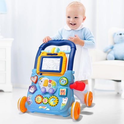 Fun Baby Walker Toy with Music, Lights, and Playboard - Halri