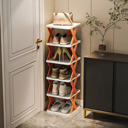 Compact Folding Shoe Storage Rack
