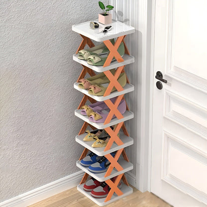 Compact Folding Shoe Storage Rack