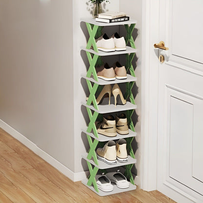 Compact Folding Shoe Storage Rack