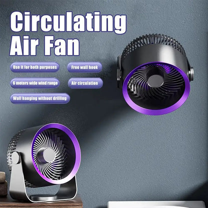 Multipurpose Electric Fan - 4000mAh Air Circulator Wireless Wall Ceiling Fan, Home Quiet Ventilator Desktop