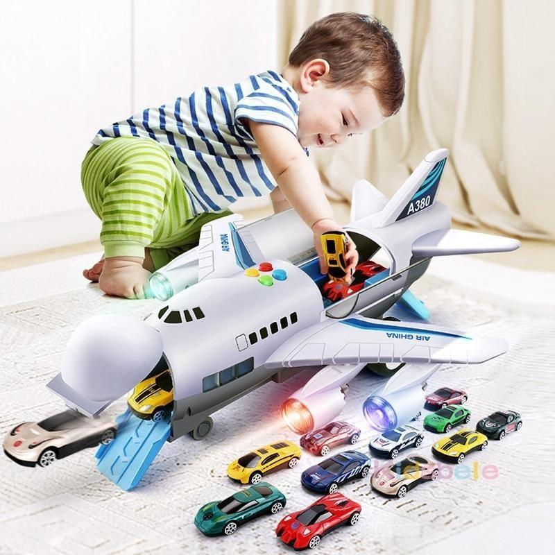 Fun Kids Plane Toy With Music and Playset - Halri