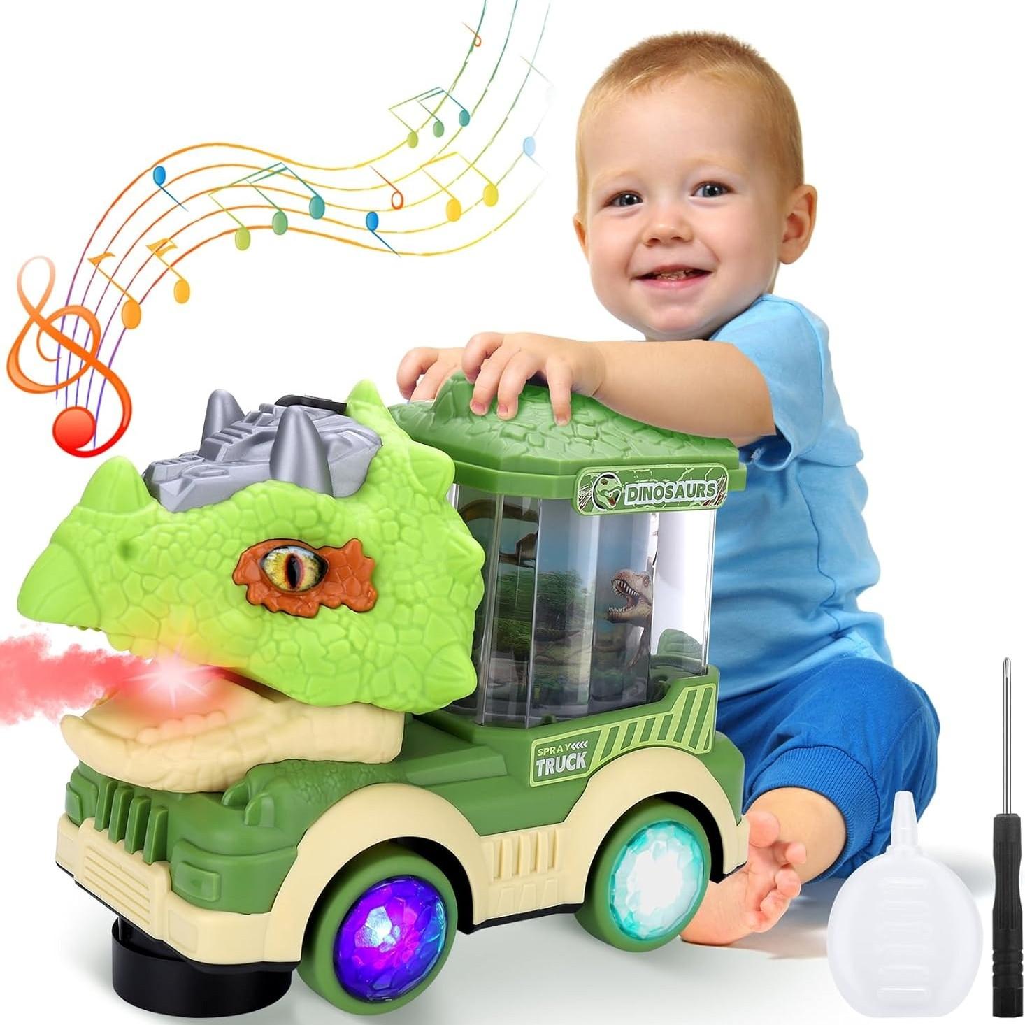 Fun Interactive Dinosaur Toy with LED Lights - Halri