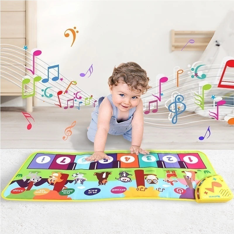 Fun Kids Piano Playmat with Music and Grip Base - Halri