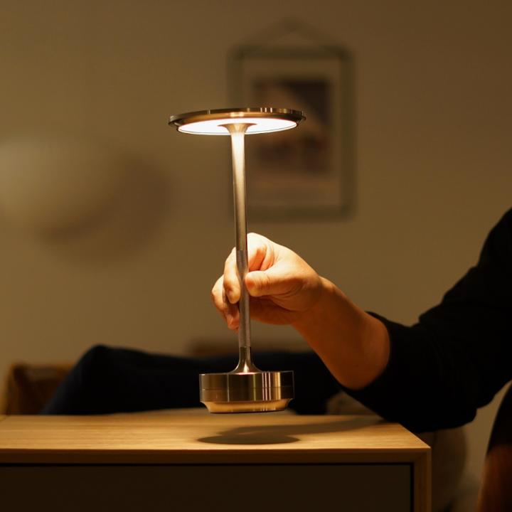 Compact Battery Table Light - Dimmable Bright Lamp