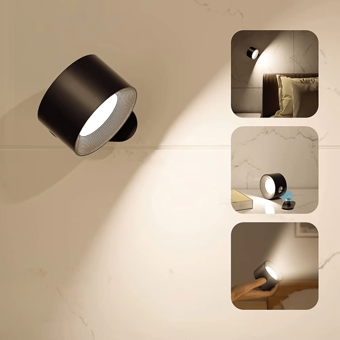 Modern Wireless LED Wall Lamp with Remote