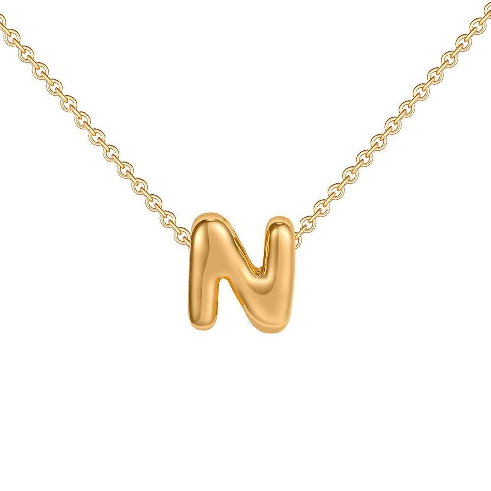 Delicate Script Monogram Initial Necklace