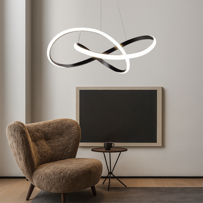 Sleek Black Metal Pendant Light Fixture - Halri
