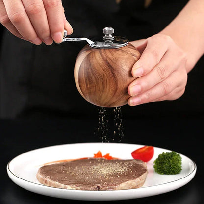 Classic Wood Pepper Mill with Ceramic Grinder Core - Halri