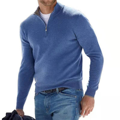 Premium Mens Merino Wool V Neck Sweater