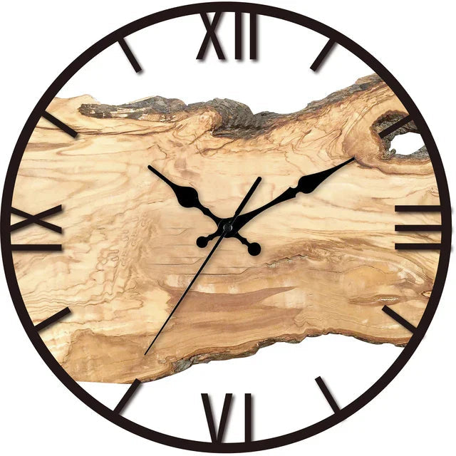 Clear Glass Modern Wall Clock