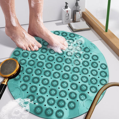 Non-Slip Bath Mat with Drainage & Soft Grip