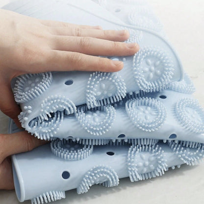 Non-Slip Bath Mat with Drainage & Soft Grip