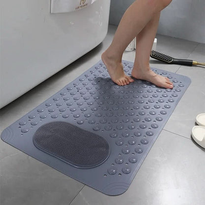 Grip Shower Mat with Extra Strong Suction for Bathroom Safety - Halri