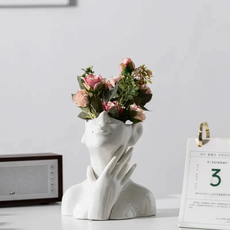 Elegant Floral Glass Vase