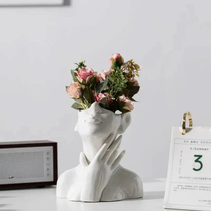 Elegant Floral Glass Vase