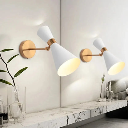 Contemporary LED Wall Lamp with Adjustable Shade - Halri
