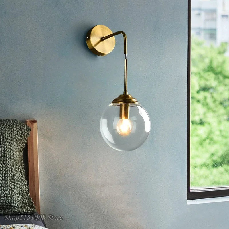 Simple Scandinavian Glass Wall Light