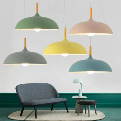 Modern Oak LED Ceiling Light Fixtures - Halri