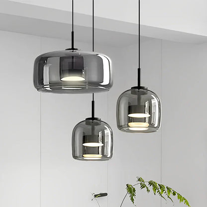 Beautiful Glass Drop Pendant Light