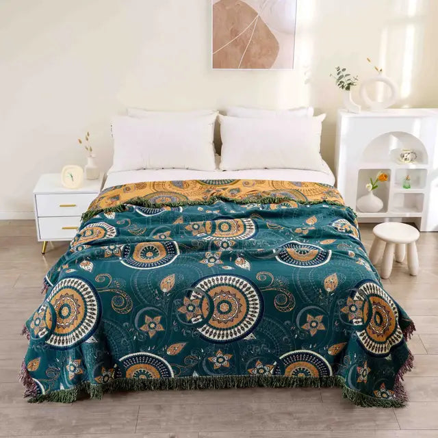 Halri | Paloma Chic Shag Rug with Colorful Tassels