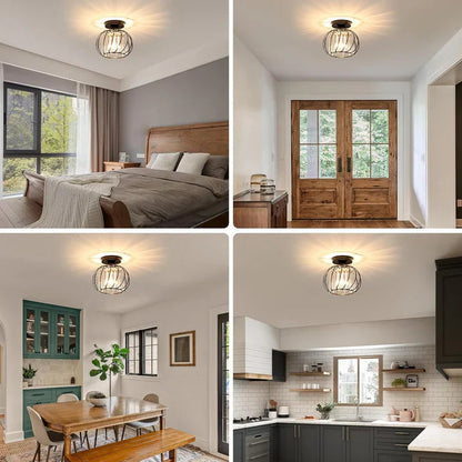 Modern Nordic Simple Globular Glass Pendant Light