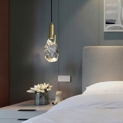 Nordic Crystal LED Pendant Light – Elegant Dining Room, Bar, Kitchen, and Bedroom Hanging Lamp, Luxury Suspension Chandelier for Modern Home Décor