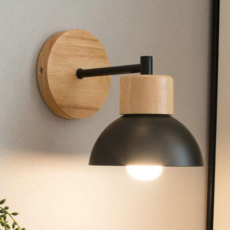 Simple Wooden LED Wall Lamp - Halri