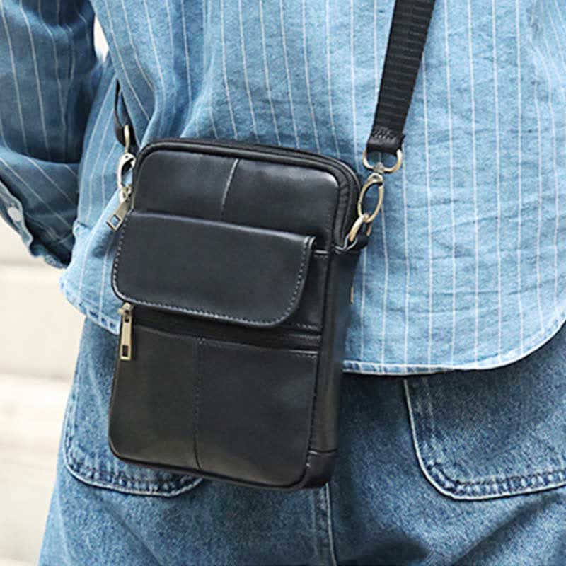 Leather Mens Crossbody Sling Bag