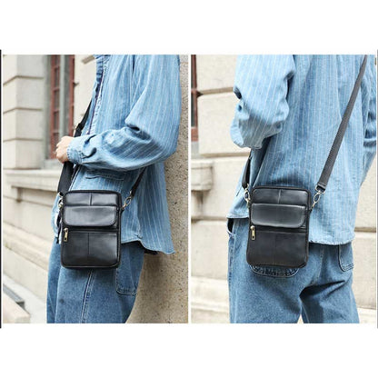 Leather Mens Crossbody Sling Bag