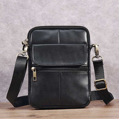 Leather Mens Crossbody Sling Bag