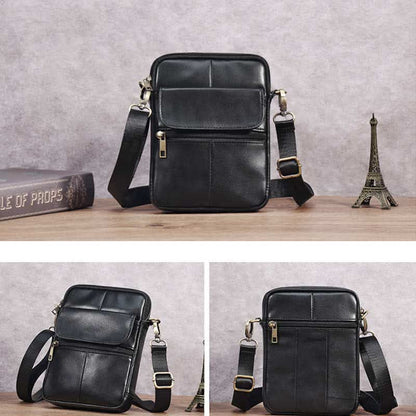 Leather Mens Crossbody Sling Bag